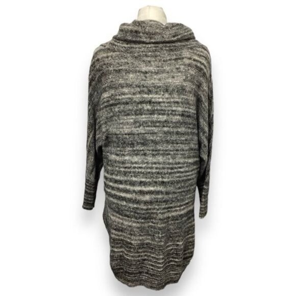 Thistle & Lavender Women’s Cowl Neck Tunic Sweater, Gray, size L - Picture 3 of 7